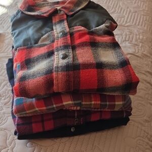Plaid Flannel Shirts Bundle